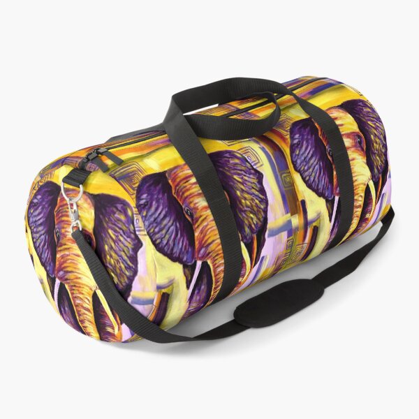 Item preview, Yellow and purple elephant designed and sold by Petsart-Yubis.