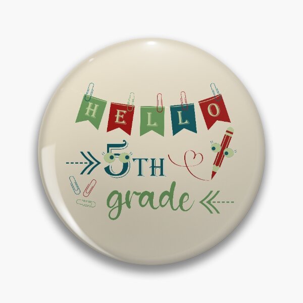 Item preview, Hello fifth grade Hello 5th grade designed and sold by CutieBlue.