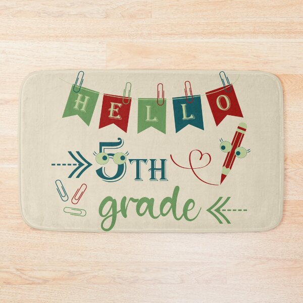 Item preview, Hello fifth grade Hello 5th grade designed and sold by CutieBlue.