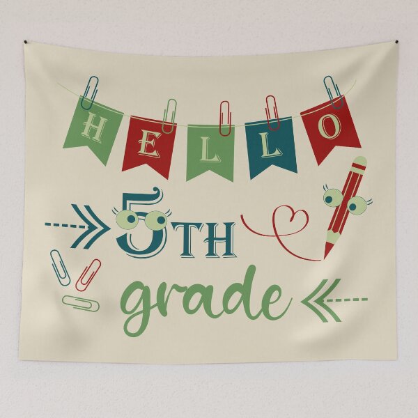 Item preview, Hello fifth grade Hello 5th grade designed and sold by CutieBlue.
