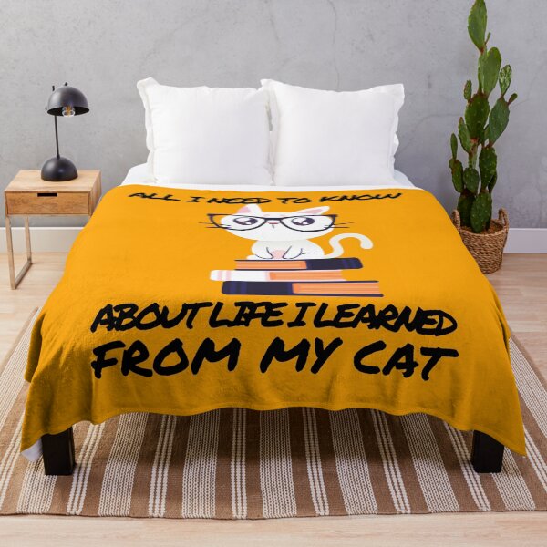 Item preview, ALL I NEED TO KNOW ABOUT LIFE I LEARNED FROM MY CAT designed and sold by MIKE'S PRINT ON DEMAND.