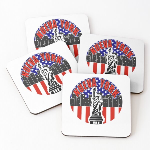 Item preview, Nueva York, Spanish New York American flag designed and sold by Redmanrooster.