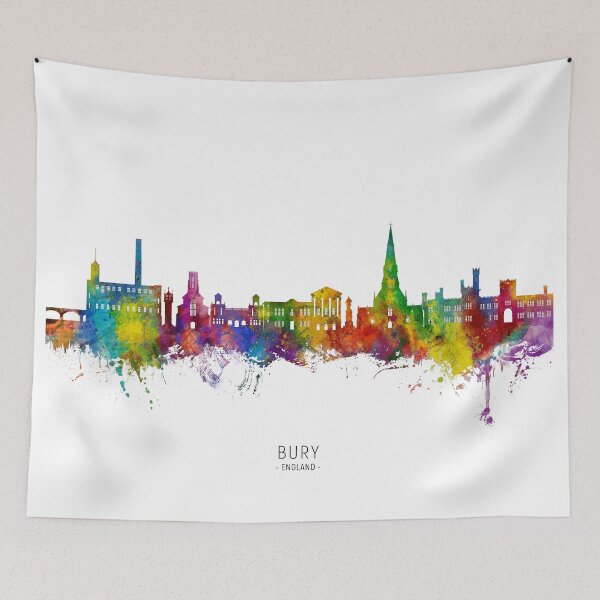 Item preview, Bury England Skyline designed and sold by ArtPrints.