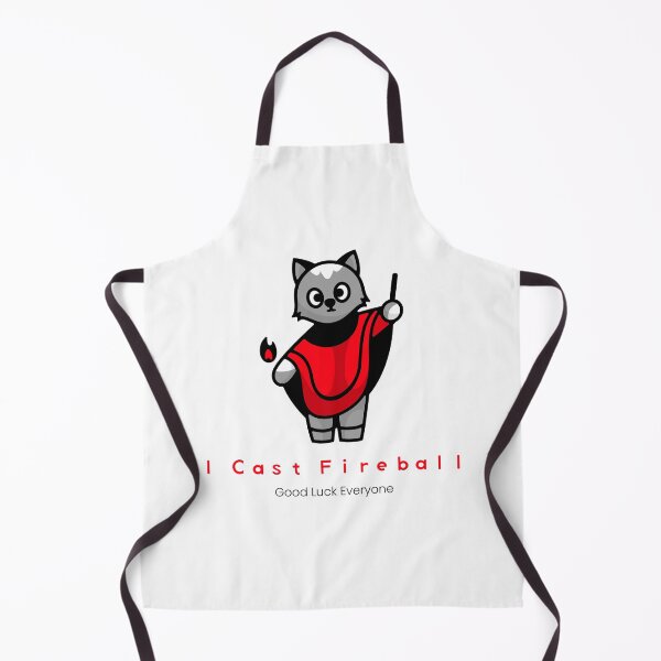 Item preview, I Cast Fireball Kitty Cat designed and sold by TeeBarrage.