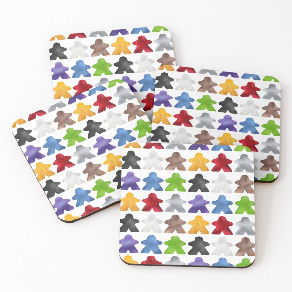 Item preview, Lots of colorful meeples designed and sold by GameCrafting.