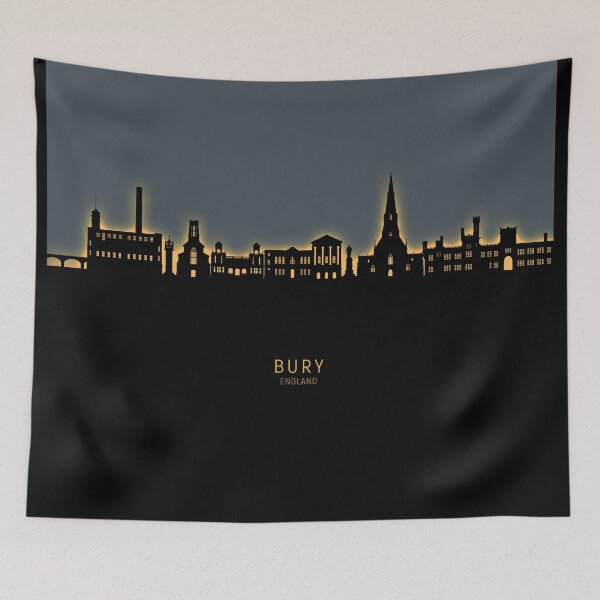 Item preview, Bury England Skyline designed and sold by ArtPrints.