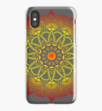 Vivid Fire Watercolor Mandala iPhone Case