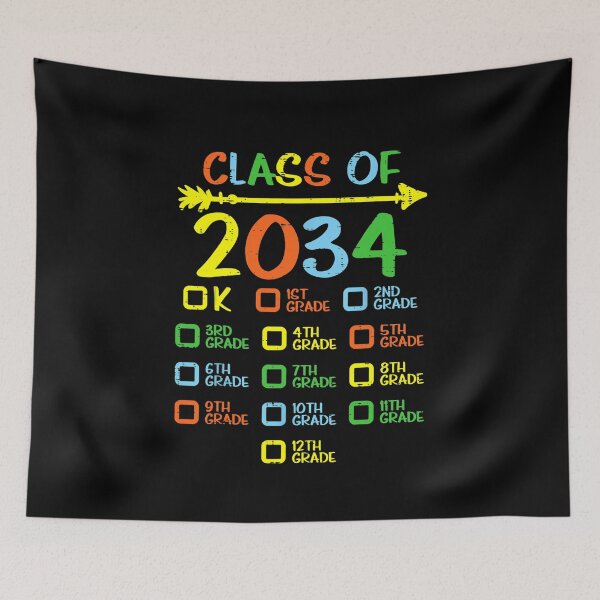 Item preview, Checklist Handprint Class Of 2034 Grow With Me Boys GIrls  designed and sold by glynismalcolm.