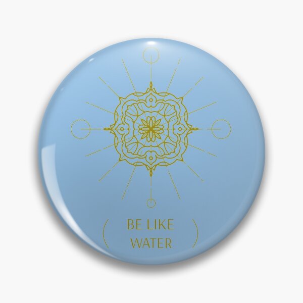Item preview, Be Like Water mandala zen quote spiritual gifts designed and sold by KiriBrero.