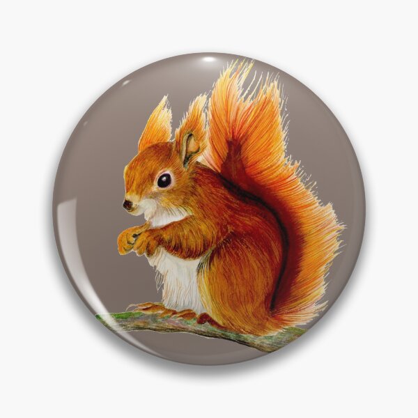 Item preview, Red Squirrel Animal Watercolor Painting Wildlife Artwork designed and sold by Alison Langridge.