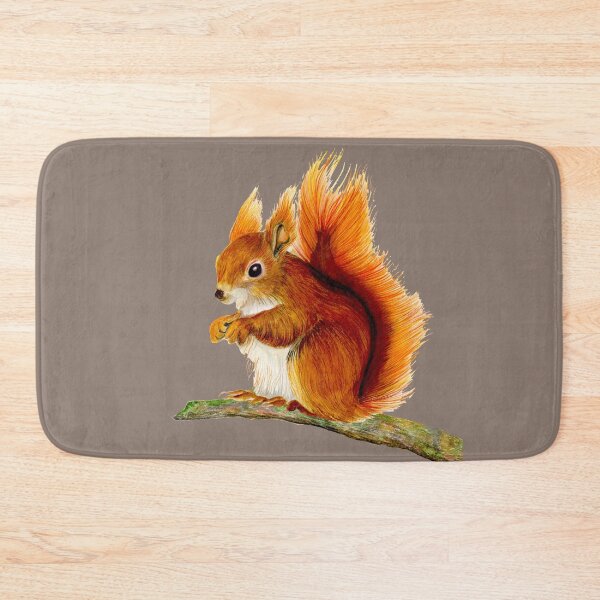 Item preview, Red Squirrel Animal Watercolor Painting Wildlife Artwork designed and sold by Alison Langridge.
