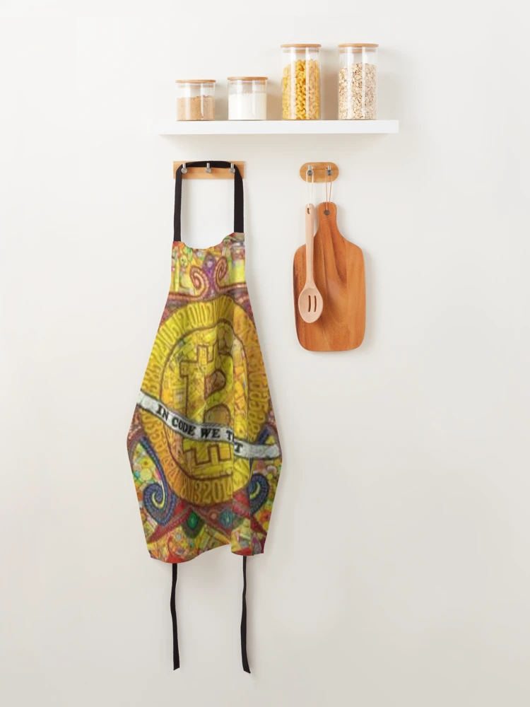Thumbnail 4 of 6, Apron, Crypto Life designed and sold by RAVINDU SILVA.