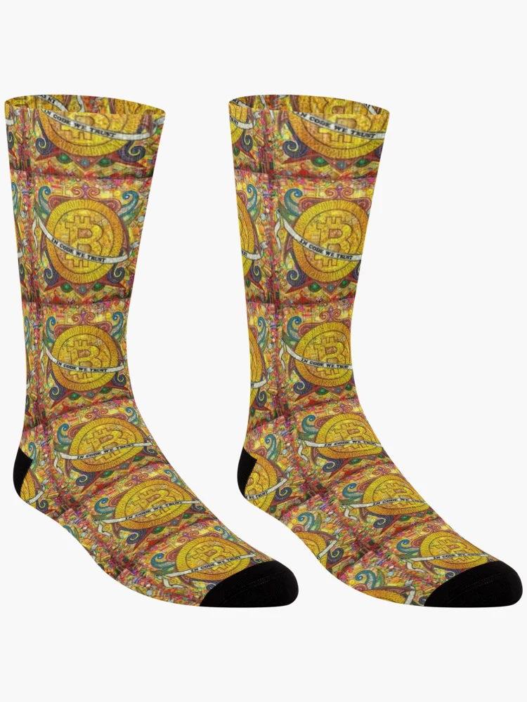Thumbnail 3 of 5, Socks, Crypto Life designed and sold by RAVINDU SILVA.