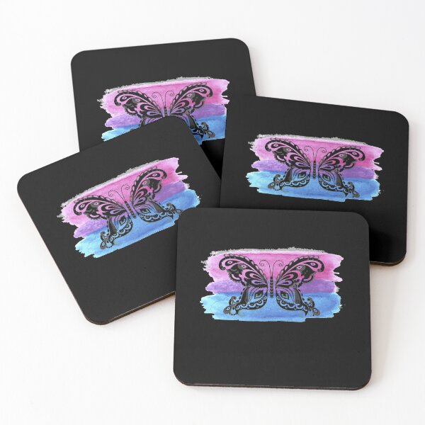 Item preview, Artistic Butterfly in 3 Different Shades designed and sold by primetee.