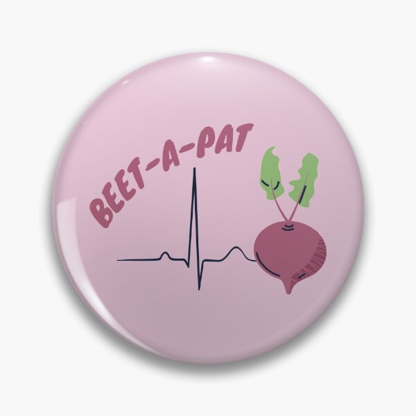 Item preview, Beet-A-Pat Heartbeat Food Pun designed and sold by bybear.