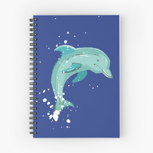 Item preview, Summer on the beach with dolphins in blue  designed and sold by earthtoaura.
