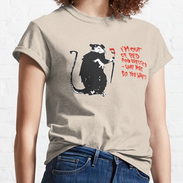 BANKSY | Out Of Bed Rat Classic T-Shirt