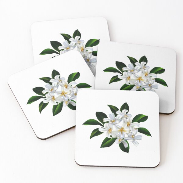 Item preview, Sampaguita White Flower Cute Beautiful Aesthetic Philippine designed and sold by Vintage Mag.
