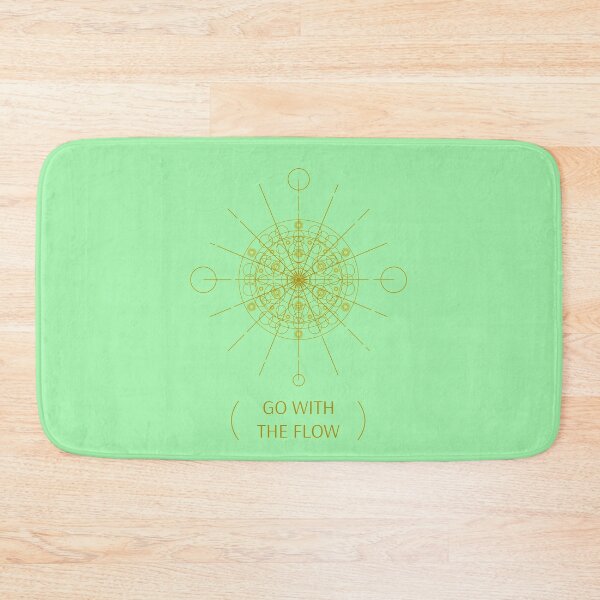 Item preview, Go With The Flow mandala tao quote spiritual gifts designed and sold by KiriBrero.
