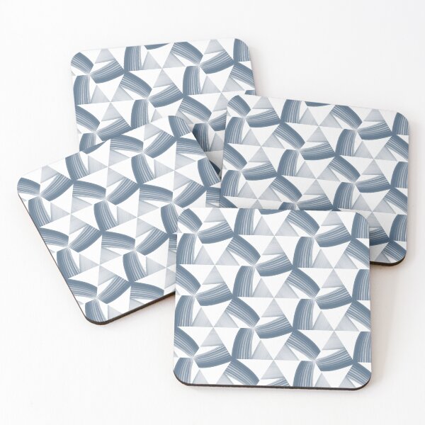 Item preview, Painted Blue, White and Yellow Floral Feminine Geometric Pattern designed and sold by cozycaroline.