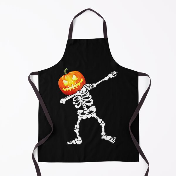 Item preview, Dabbing Skeleton Scary Pumpkin Head Face Jack O Lantern designed and sold by glynismalcolm.