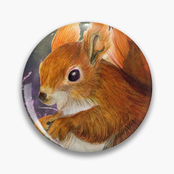 Item preview, Red Squirrel Animal Watercolor Painting Wildlife Artwork designed and sold by Alison Langridge.