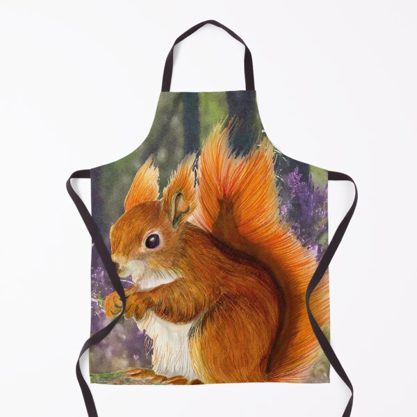 Item preview, Red Squirrel Animal Watercolor Painting Wildlife Artwork designed and sold by Alison Langridge.