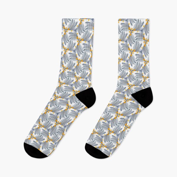 Item preview, Painted Blue, Yellow and Orange Floral Feminine Geometric Pattern designed and sold by cozycaroline.