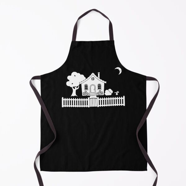 Item preview, Cottage w/ Picket Fence (White design w/ moon) designed and sold by Lyle Hatch.