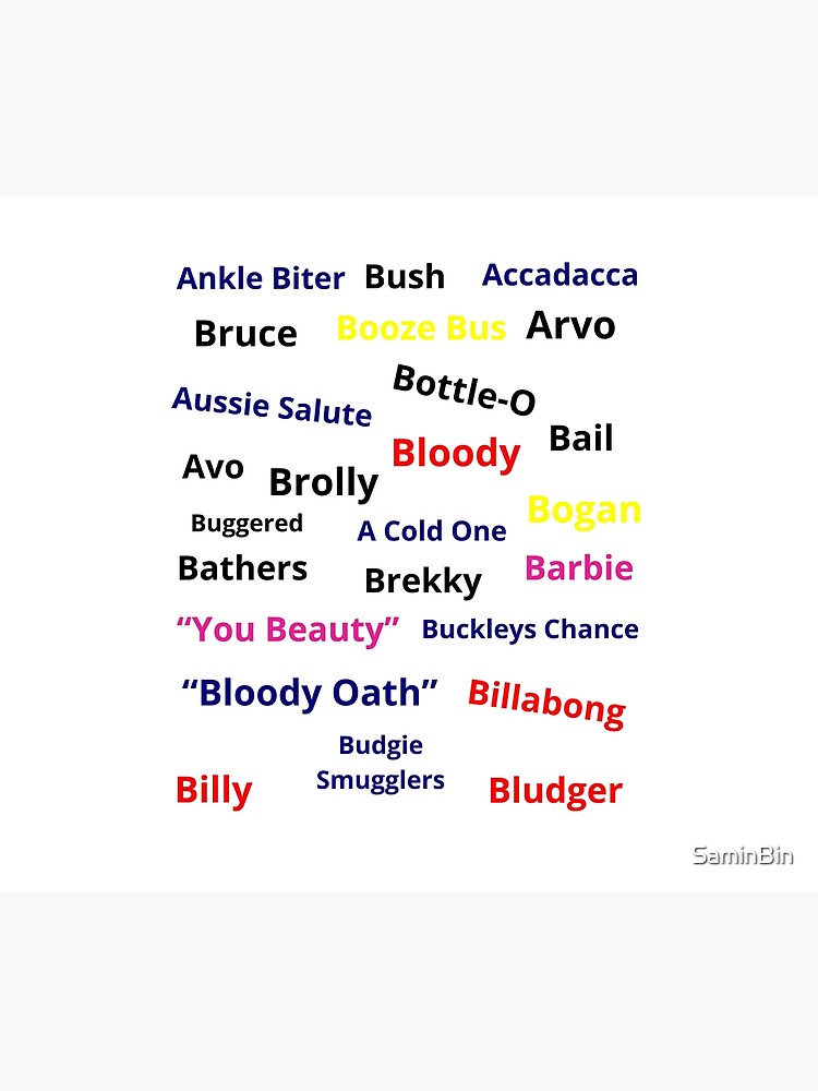 25 Slang Words & Phrases-Aussie special-Best gift for a proud aussie" Cover by | Redbubble