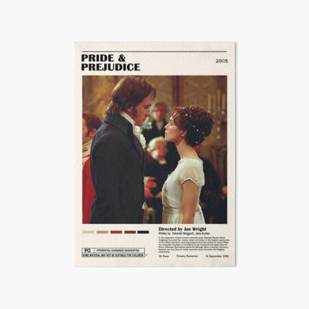 Pride & Prejudice Poster Art Board Print