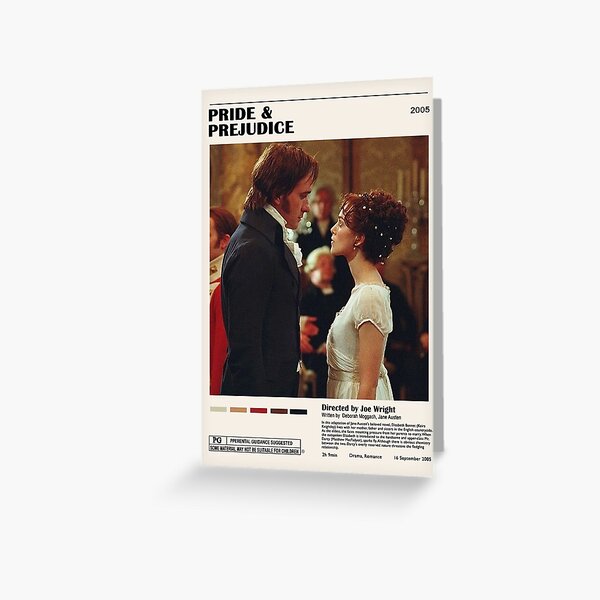 Póster Orgullo y prejuicio Tarjetas de felicitación