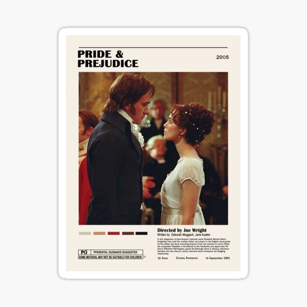 Pride & Prejudice Poster Sticker