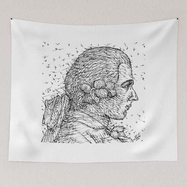 Item preview, MARQUIS DE SADE ink portrait .1 designed and sold by lautir.