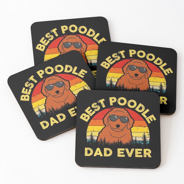 Item preview, Best Poodle Dad designed and sold by kukuhivanart.