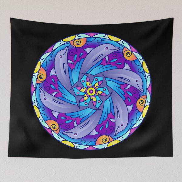 Item preview, Magic Dolphin Mandala  designed and sold by CitizenAwear.