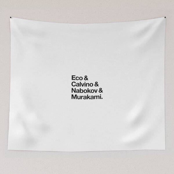Item preview, Eco & Calvino & Nabokov & Murakami (HELVETICA TYPE - Custom Order) designed and sold by SaraduJour.