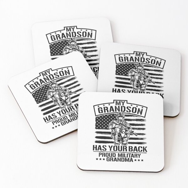 Item preview, My Grandson Has Your Back Proud Military USA Grandma Gift Long Sleeve T-Shirt designed and sold by ThuyPhamStore.