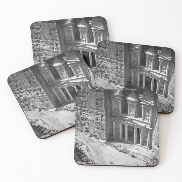 Item preview, Treasury in Petra from above, black and white, Jordan designed and sold by Alena Vishina.