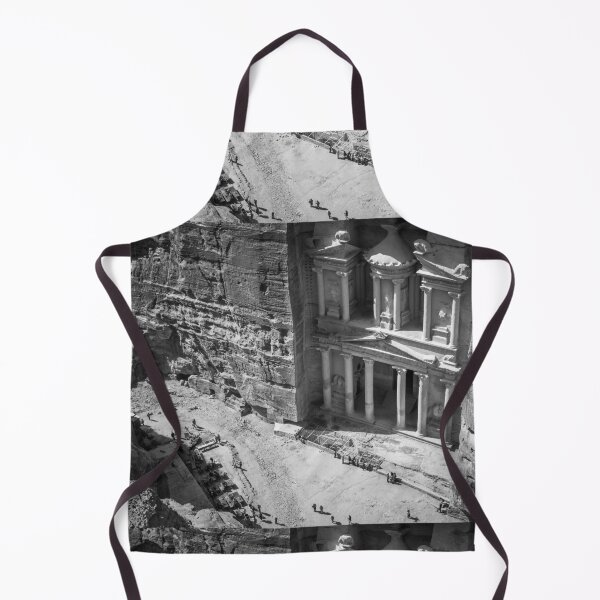 Item preview, Treasury in Petra from above, black and white, Jordan designed and sold by Alena Vishina.
