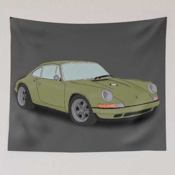 Item preview, 70s Porsche 911 designed and sold by Cool Gal, Cool Cats.