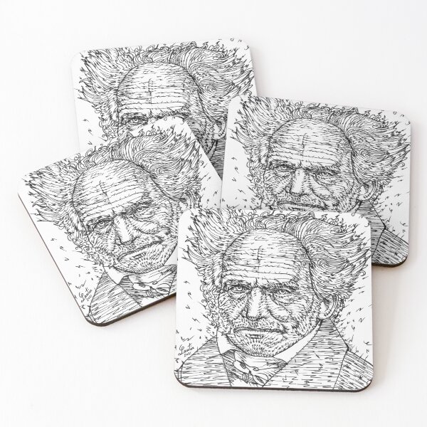 Item preview, ARTHUR SCHOPENHAUER ink portrait designed and sold by lautir.