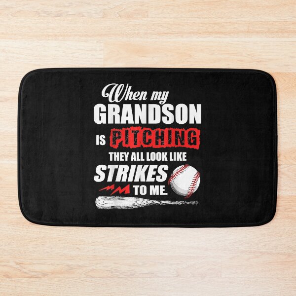 Item preview, when my grandson is pitching funny softball   designed and sold by ThuyPhamStore.