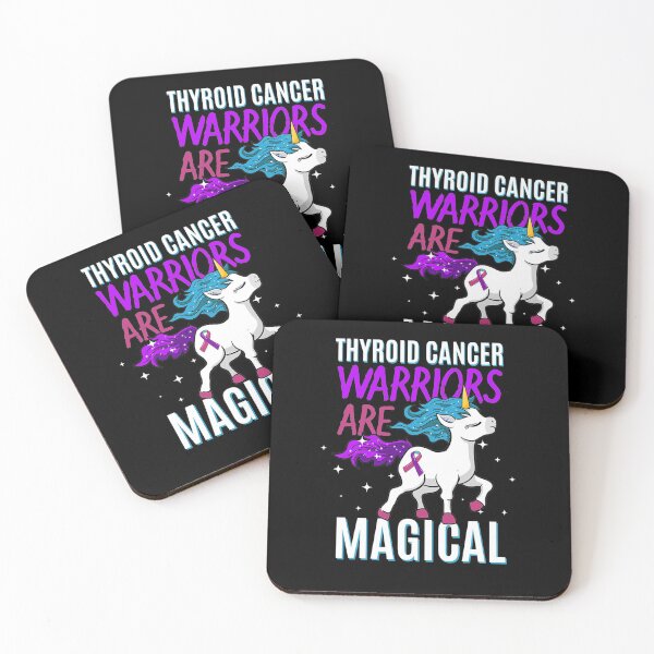 Item preview, Thyroid Cancer Warrior Magical Unicorn Purple Teal And Pink designed and sold by GloriaStace.