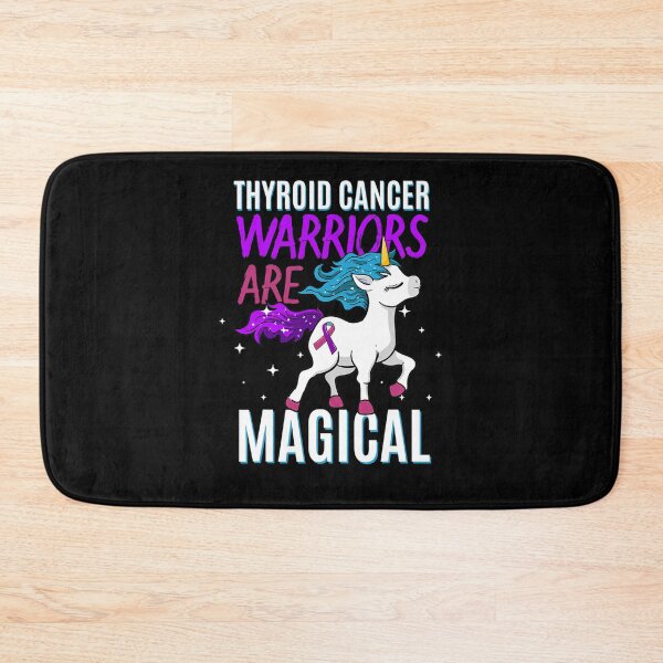 Item preview, Thyroid Cancer Warrior Magical Unicorn Purple Teal And Pink designed and sold by GloriaStace.