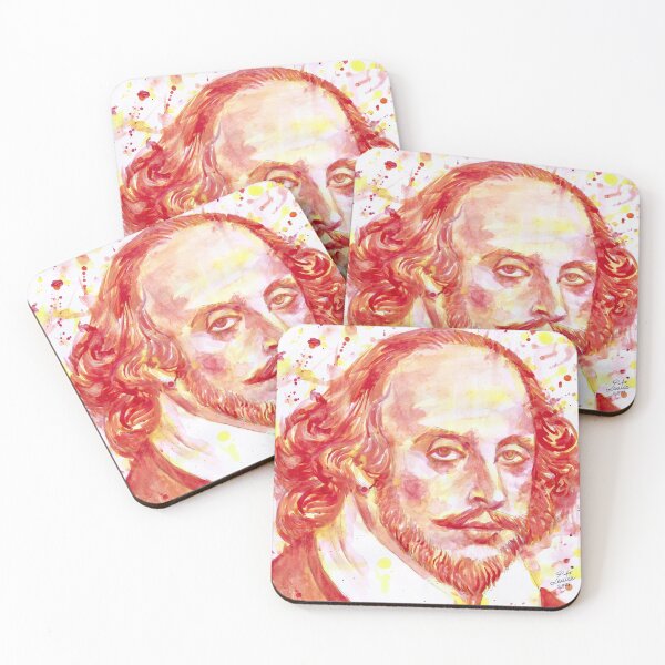 Item preview, WILLIAM SHAKESPEARE - watercolor portrait .7 designed and sold by lautir.