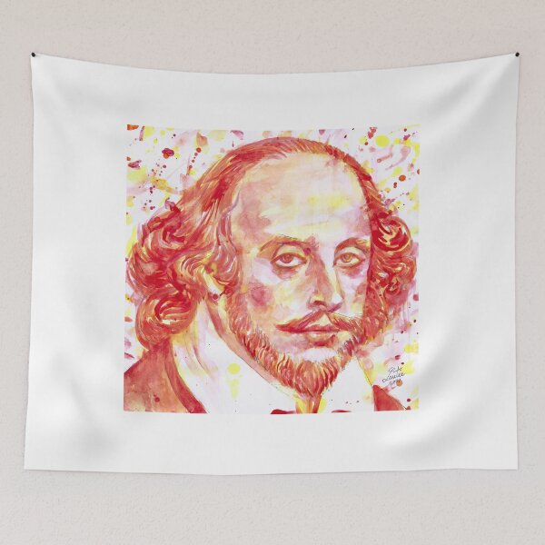 Item preview, WILLIAM SHAKESPEARE - watercolor portrait .7 designed and sold by lautir.