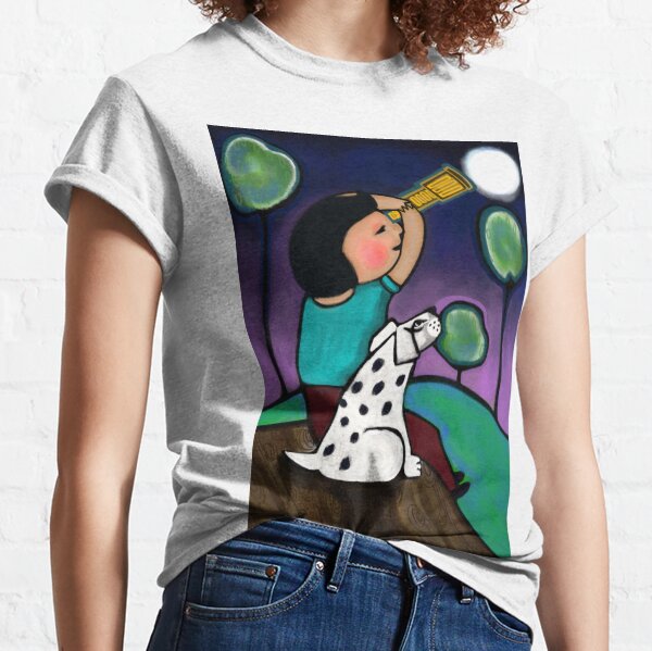 'Watching The Moon' Classic T-Shirt