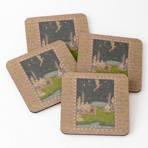 Item preview, Princely Ascetic in the Forest Visited by Ladies designed and sold by HinduArtGallery.