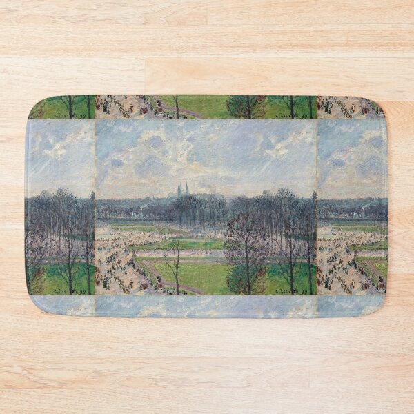 Item preview, Impressionist Art The Garden of the Tuileries on a Winter Afternoon (1899) by Camille Pissarro designed and sold by Designedbysm.